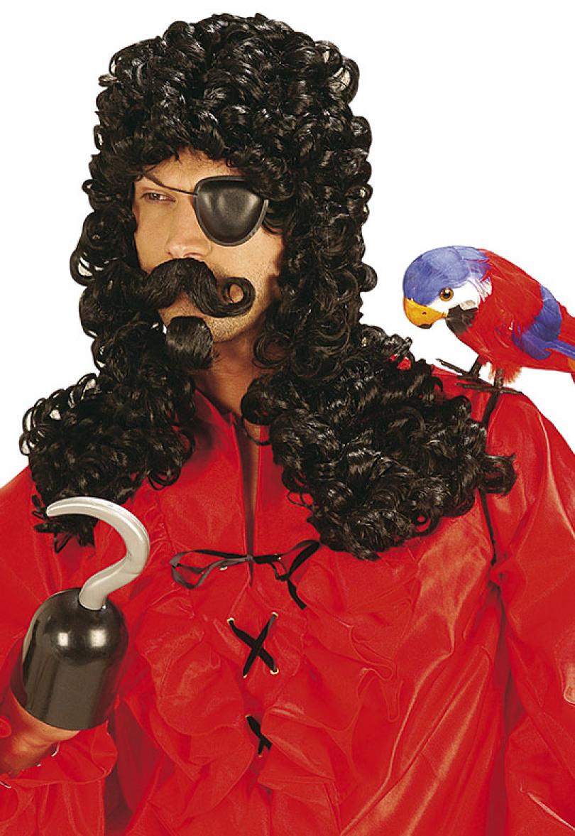 Perruque capitaine crochet