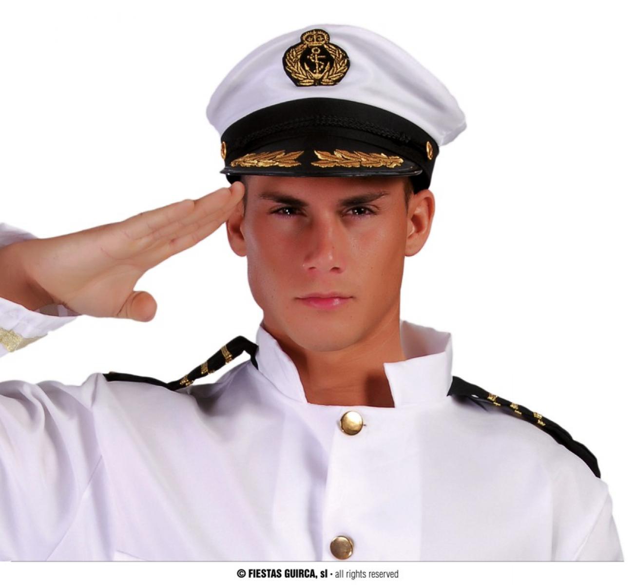 Casquette de capitaine de marine en tissu