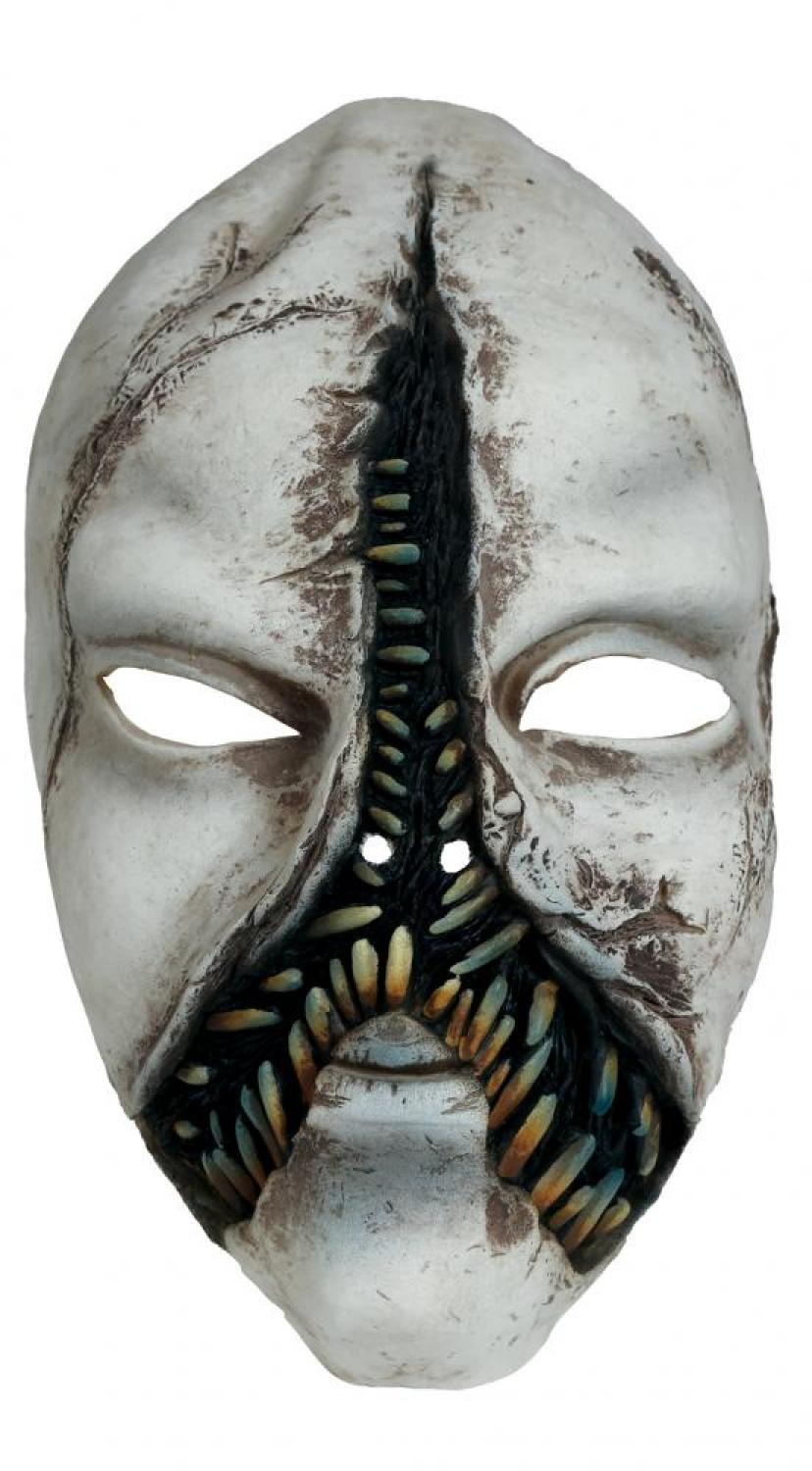 Masque de monstre avec nombreuses dents latex
