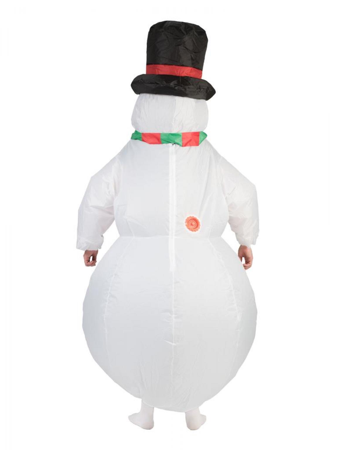 Déguisement de bonhomme de neige gonflable taille M/L