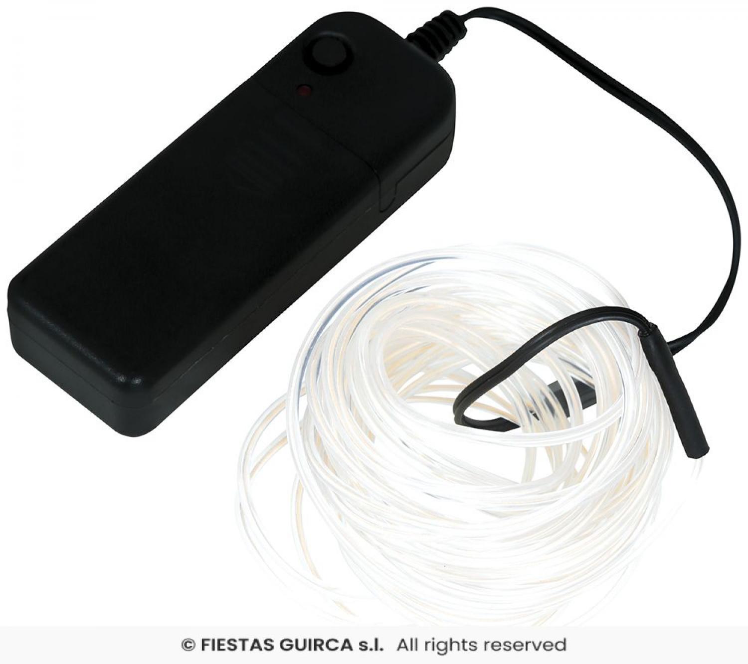 Fil LED 5 mètres blanc pour fabriquer son déguisement