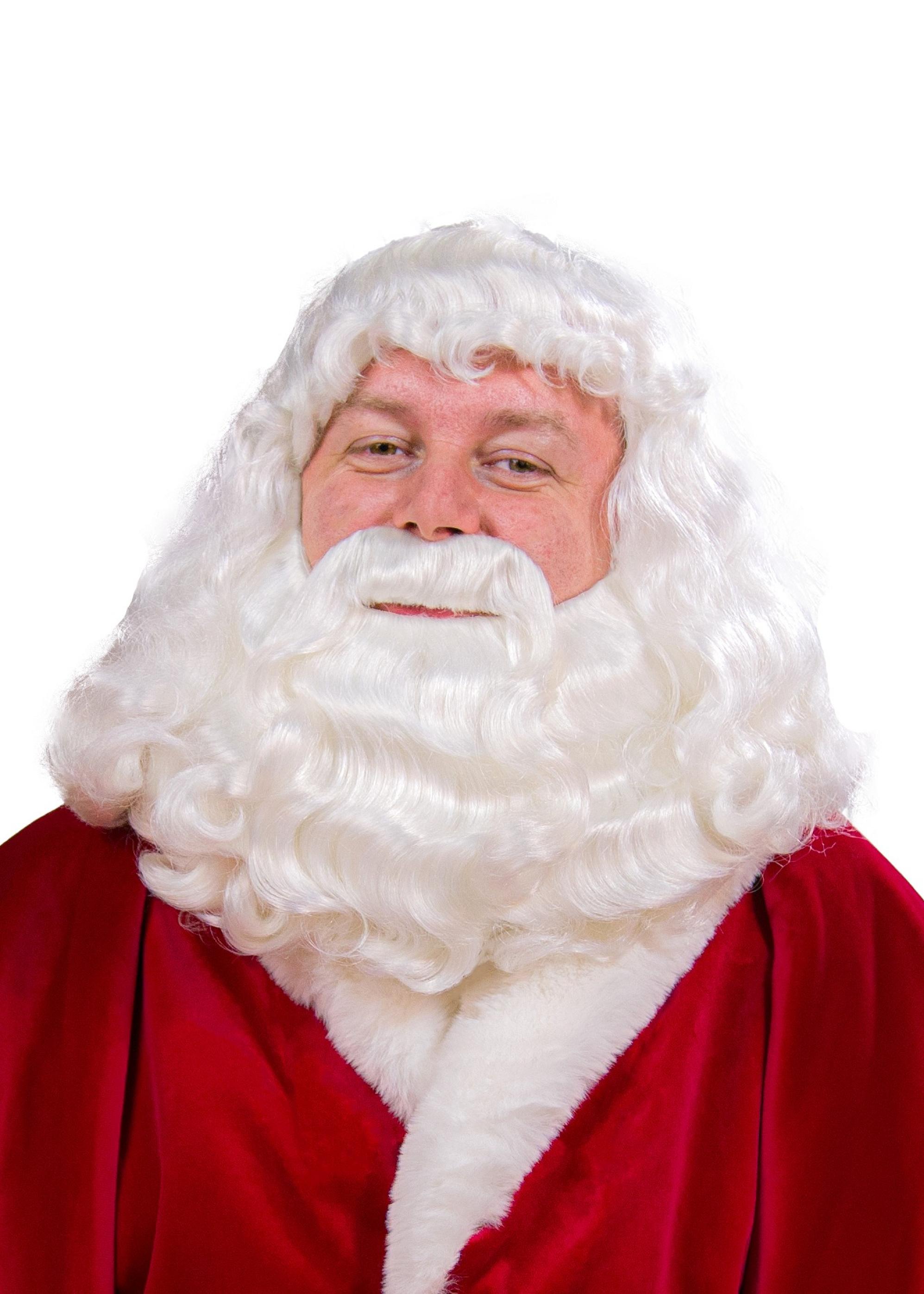 Set barbe et perruque Père Noël Laponie luxe