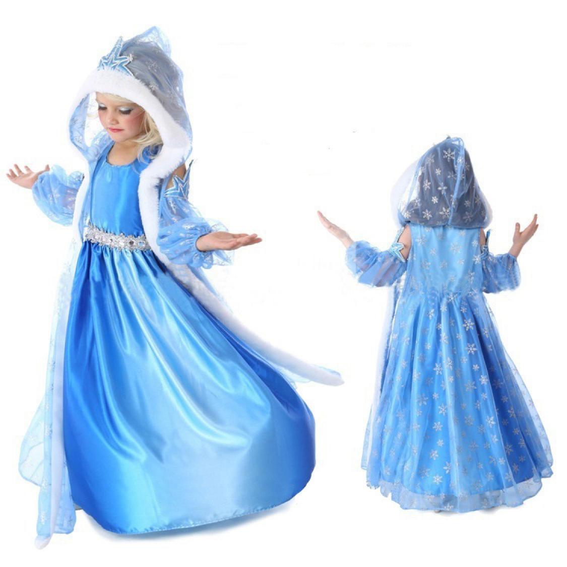 Robe Reine des Neiges luxe taille 97cm