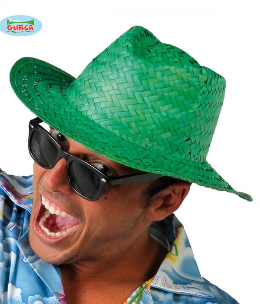 Chapeau bodega paille vert