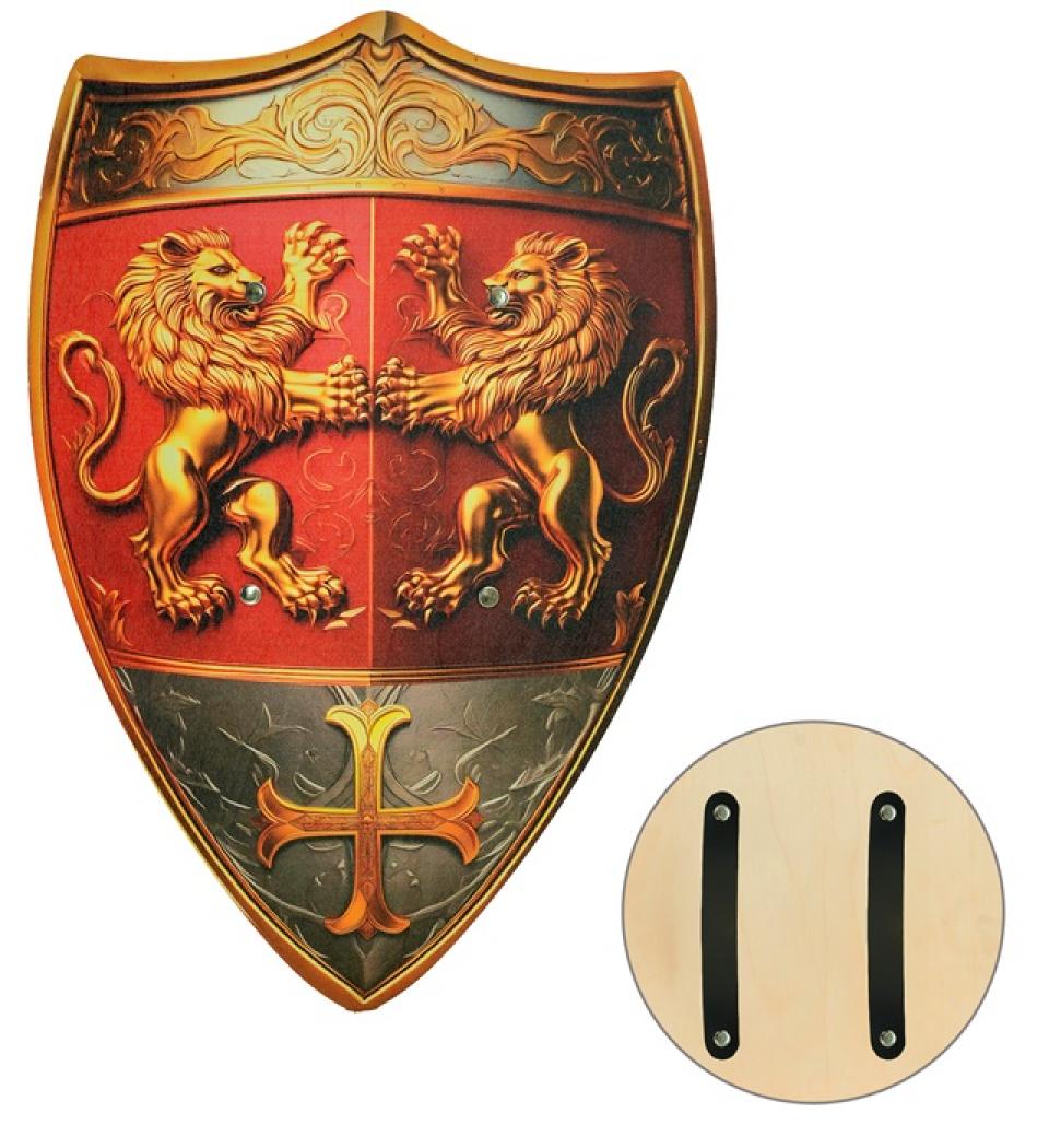 Bouclier de chevalier en bois