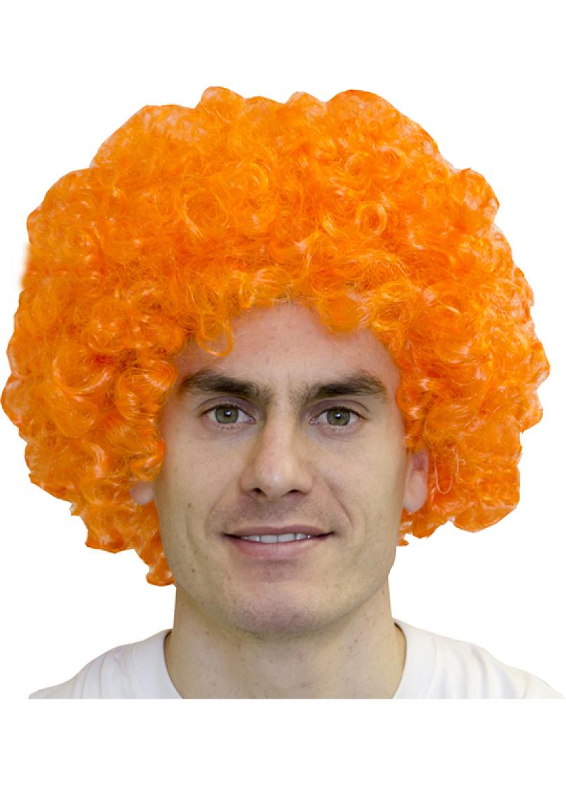 Perruque pop orange