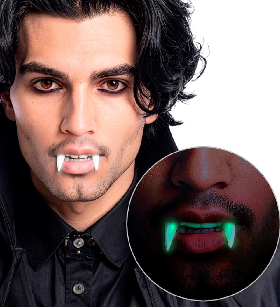Dentier de vampire phosphorescent