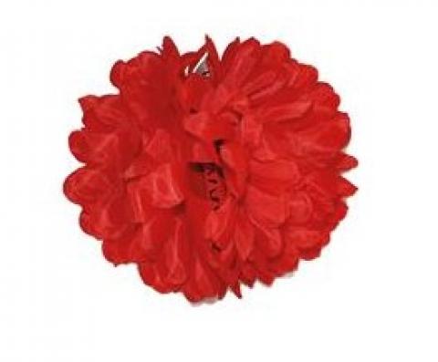 Grosse fleur espagnole rouge pour cheveux