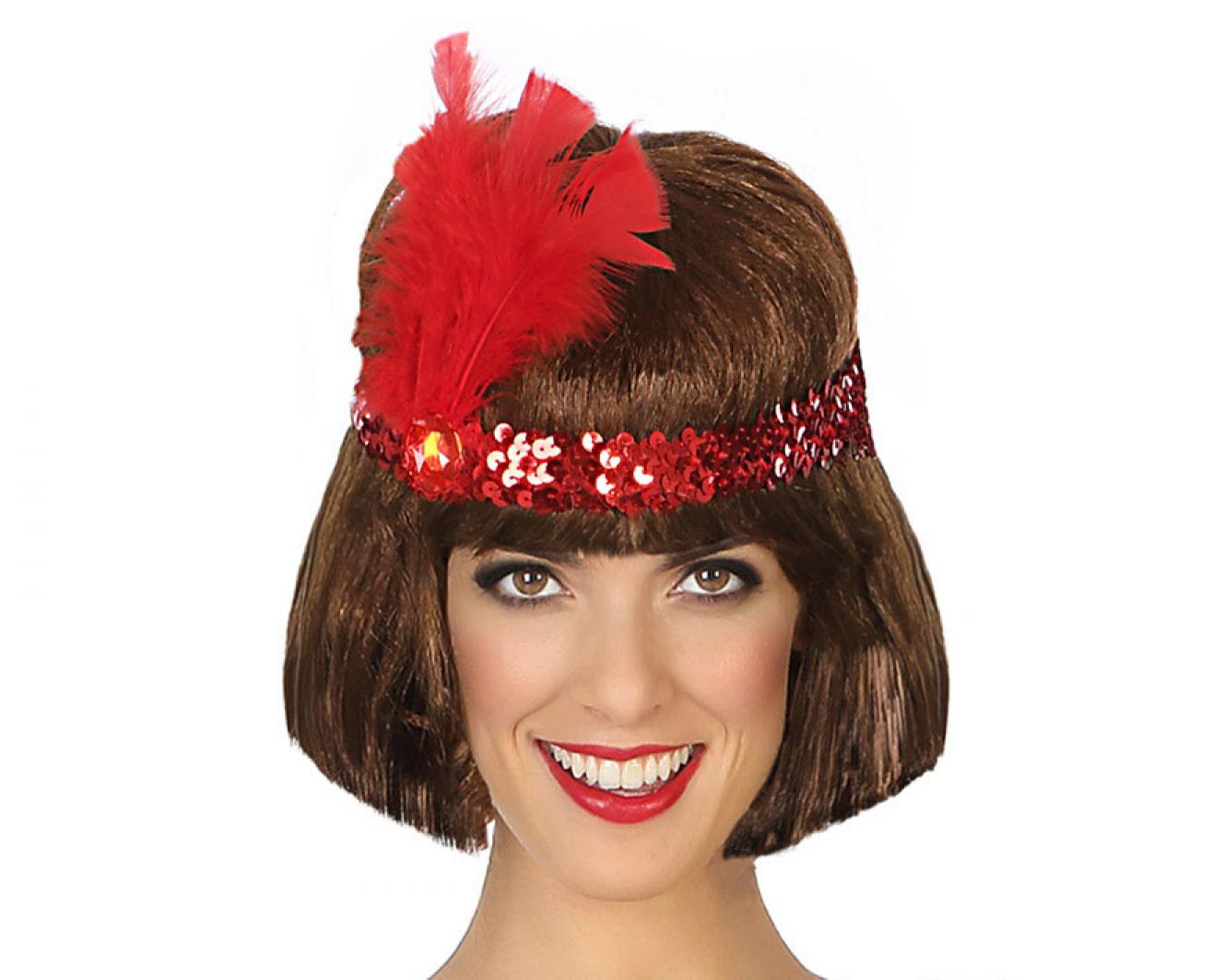 Bandeau charleston rouge