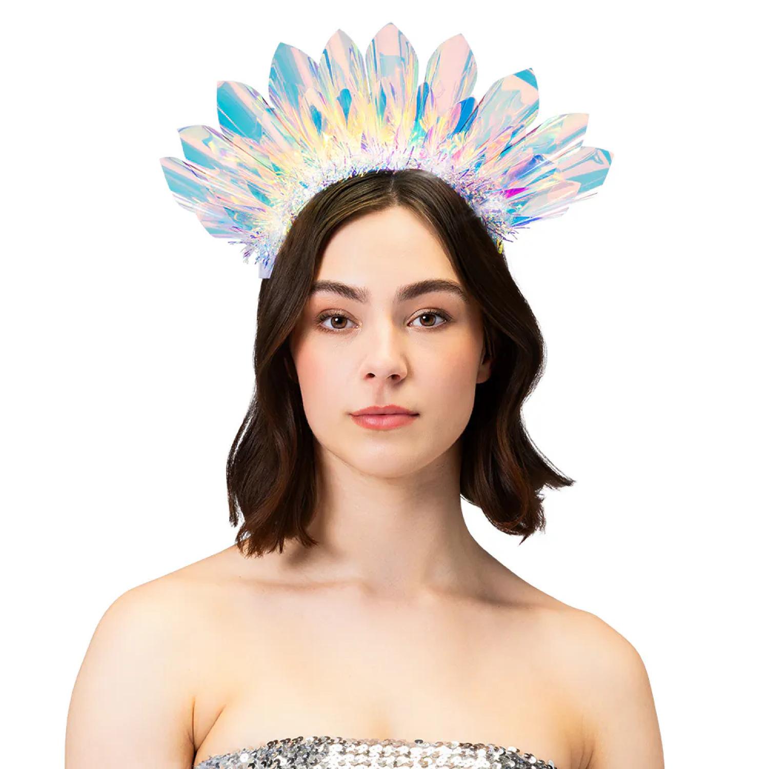 Diadème halo bleu lumineux