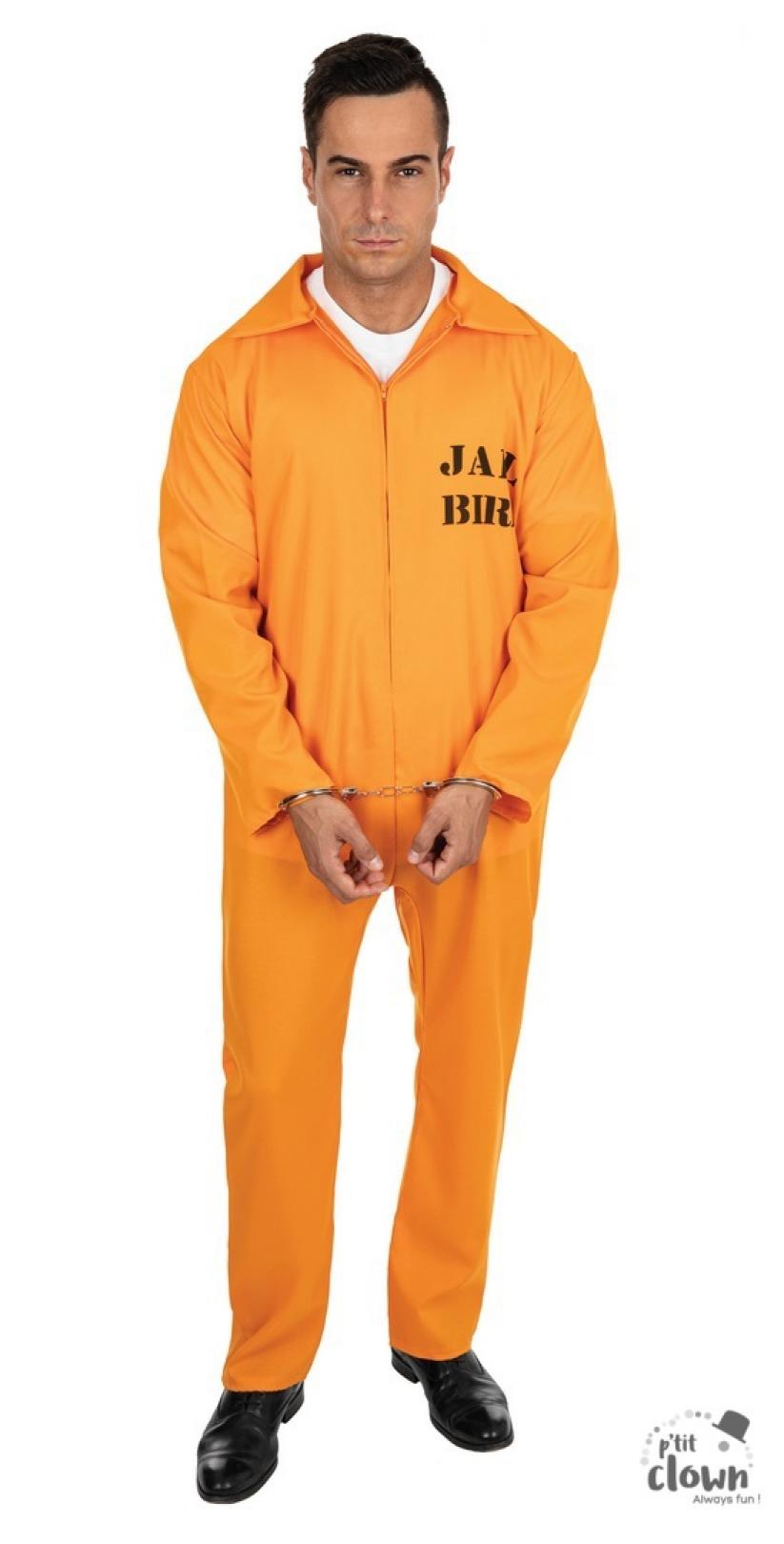 Combinaison de prisonnier orange taille S/M