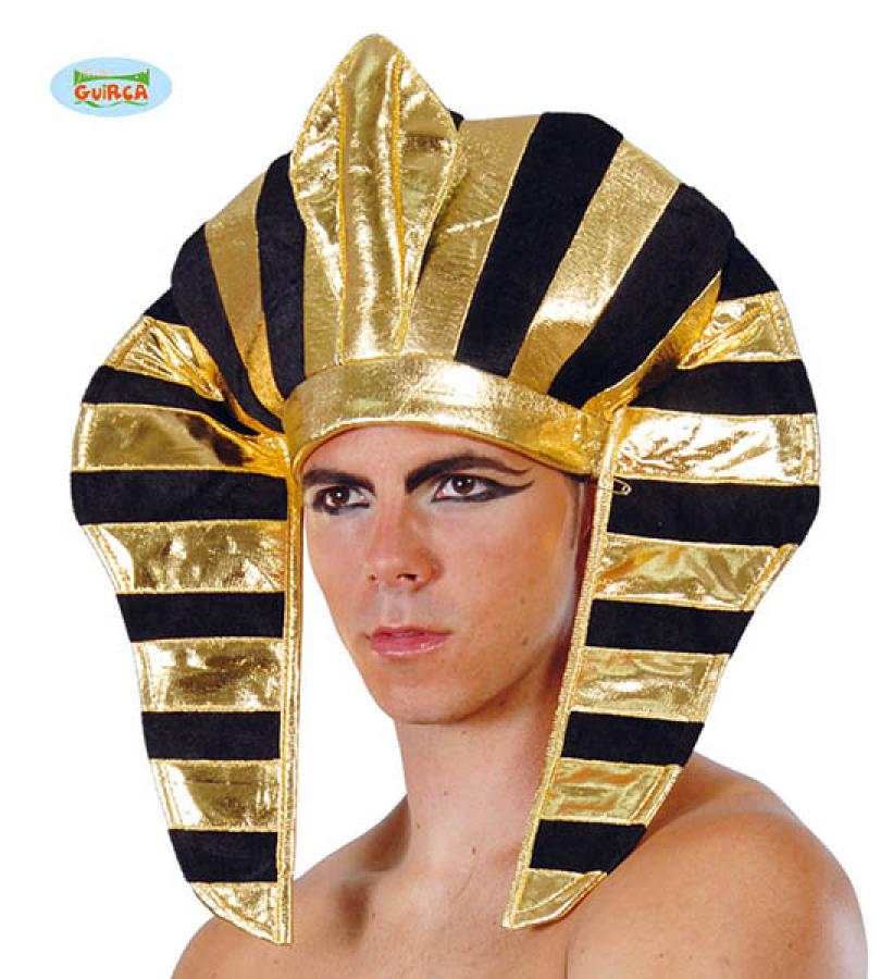 Coiffe Pharaon égyptien noire