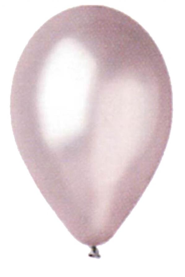100 ballons métallisés argent