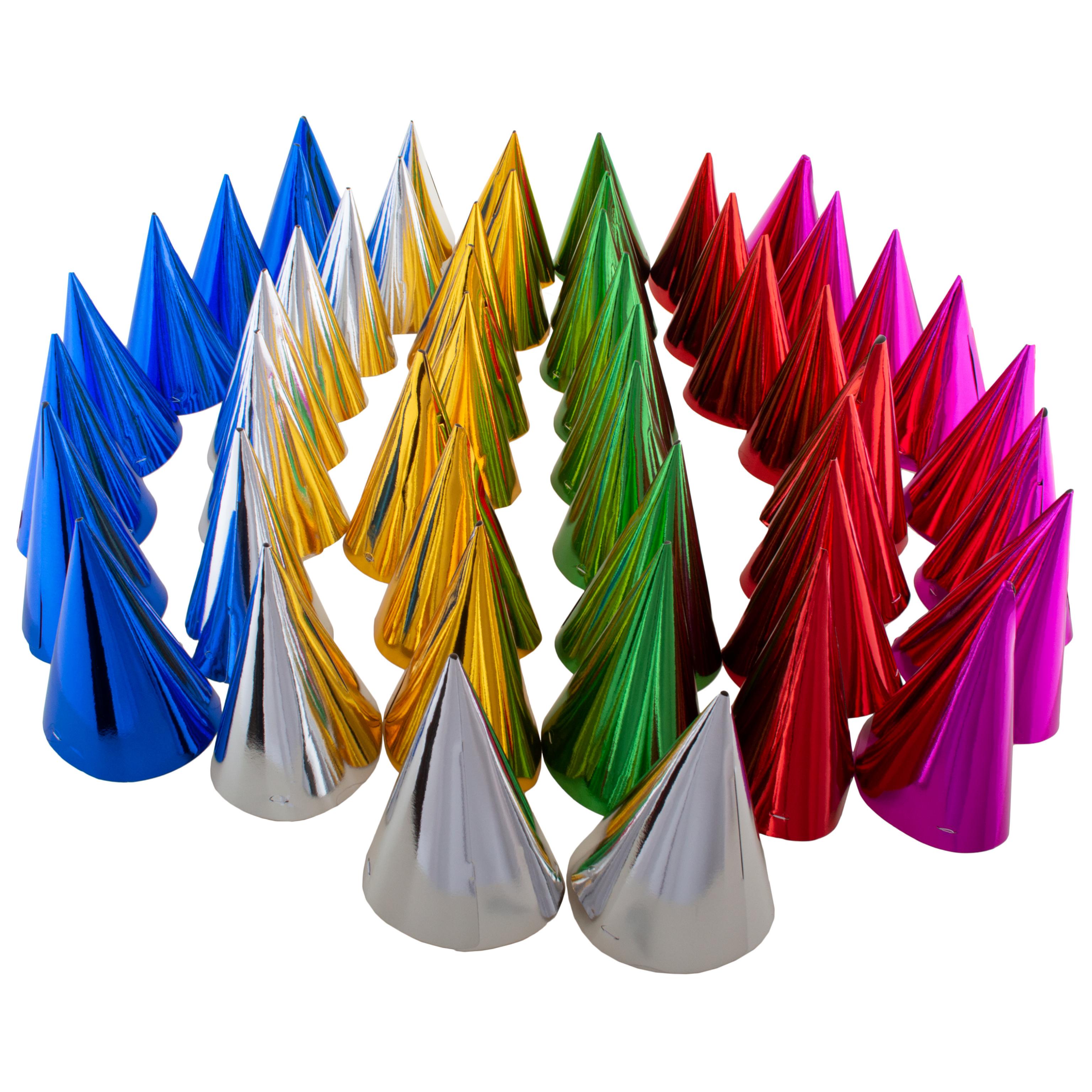 50 chapeaux métallisés assortis