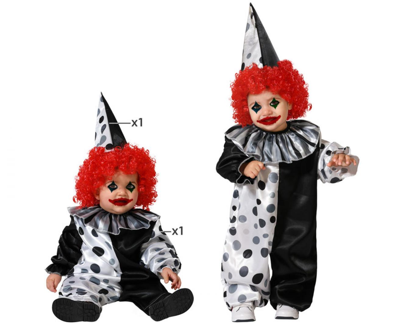 Clown effrayant taille 2/3 ans