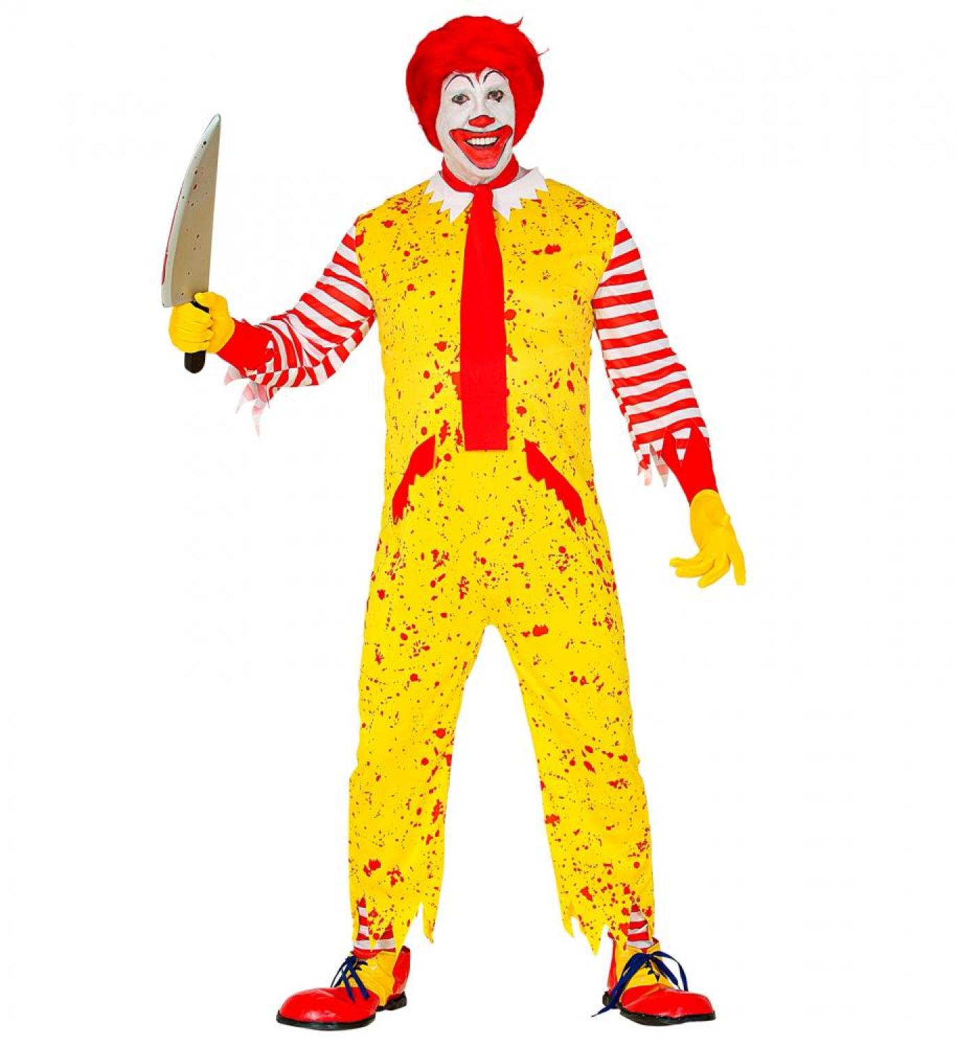 Clown fast food tueur taille M