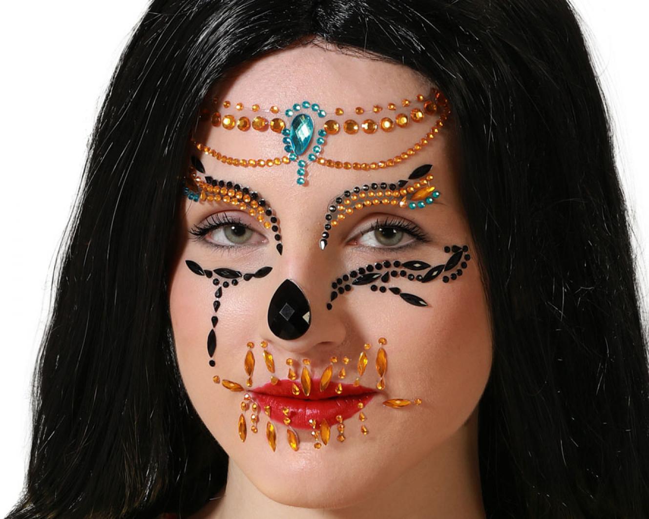 Bijoux strass de visage égyptienne