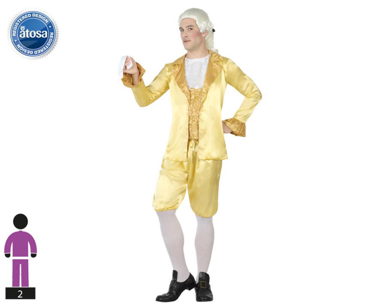 Noble renaissance jaune et or taille M/L
