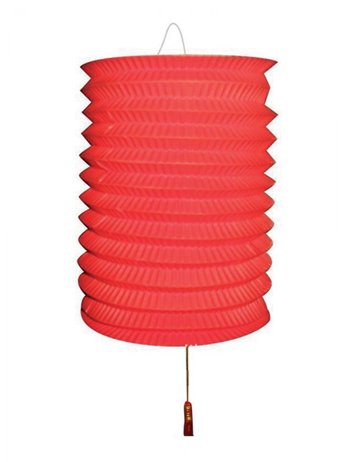 Lampion rouge papier diamètre 16cm