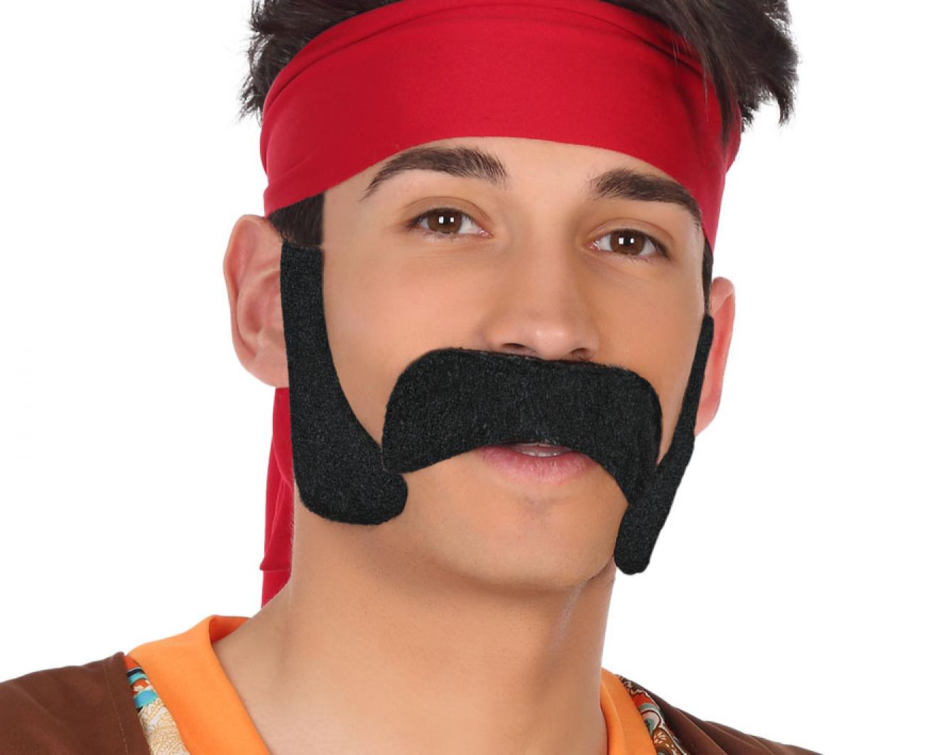 Set moustaches et pattes noires