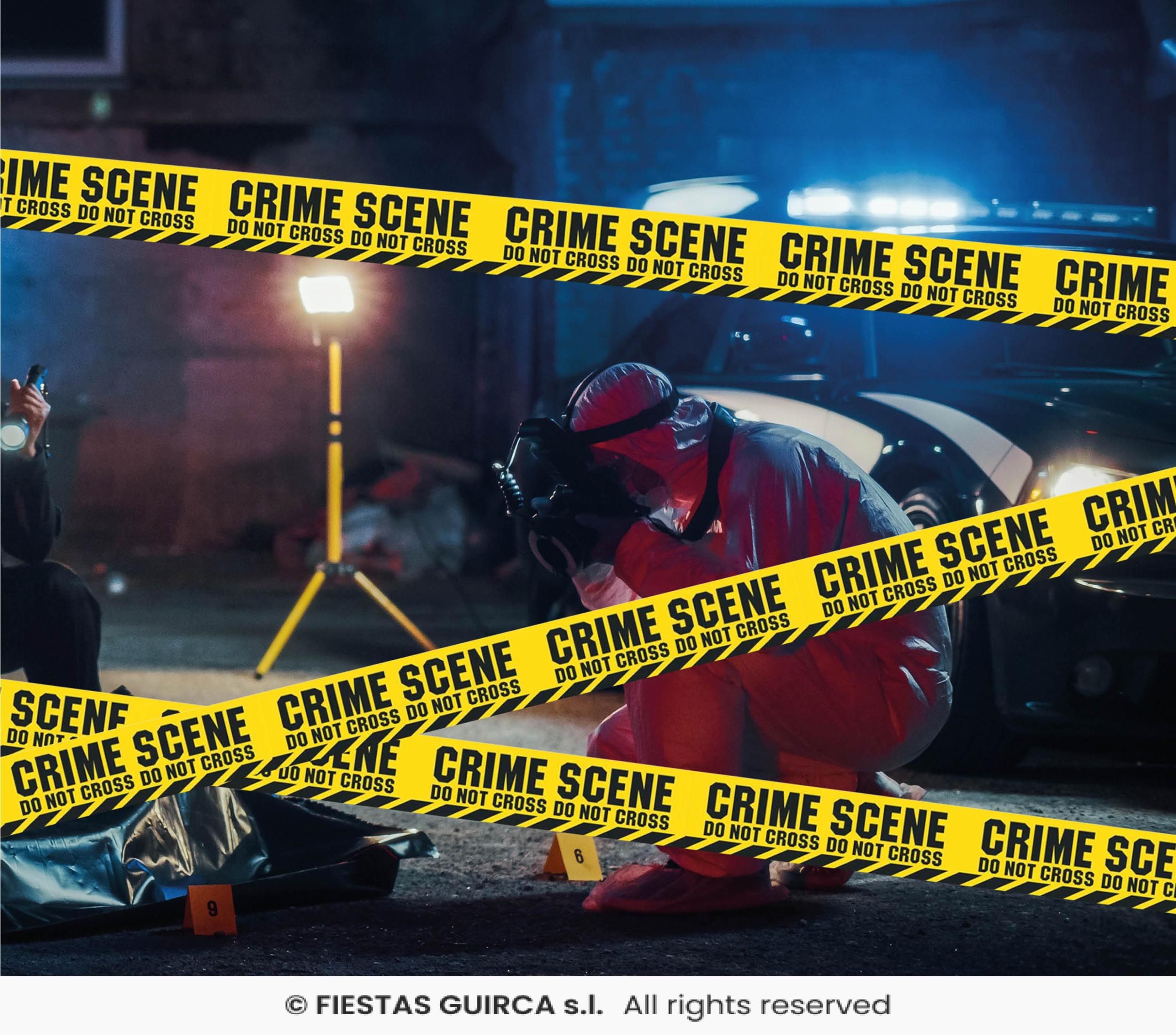 Rubalise scène de crime 6 m