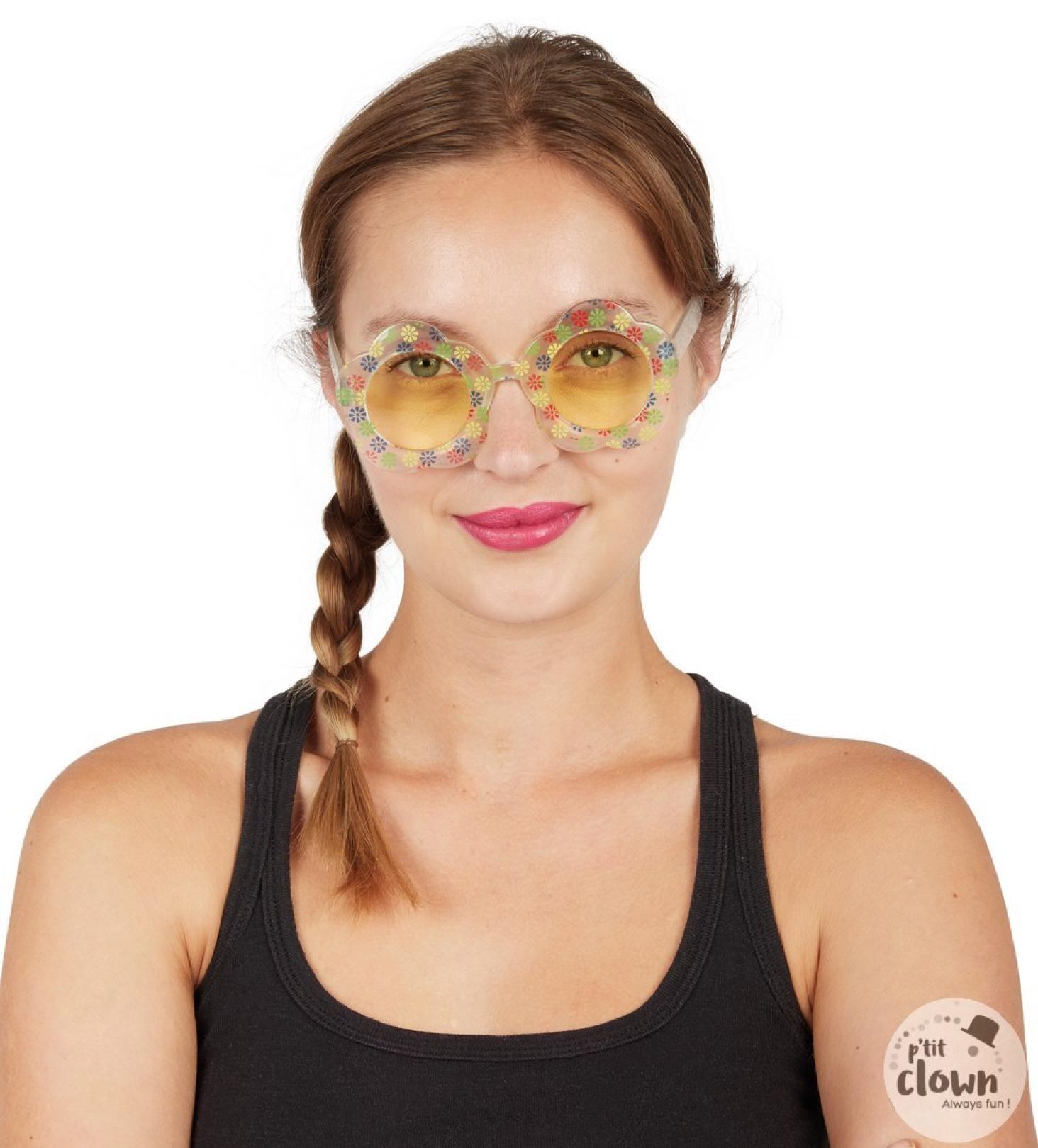 Lunettes hippie fleur (N19)