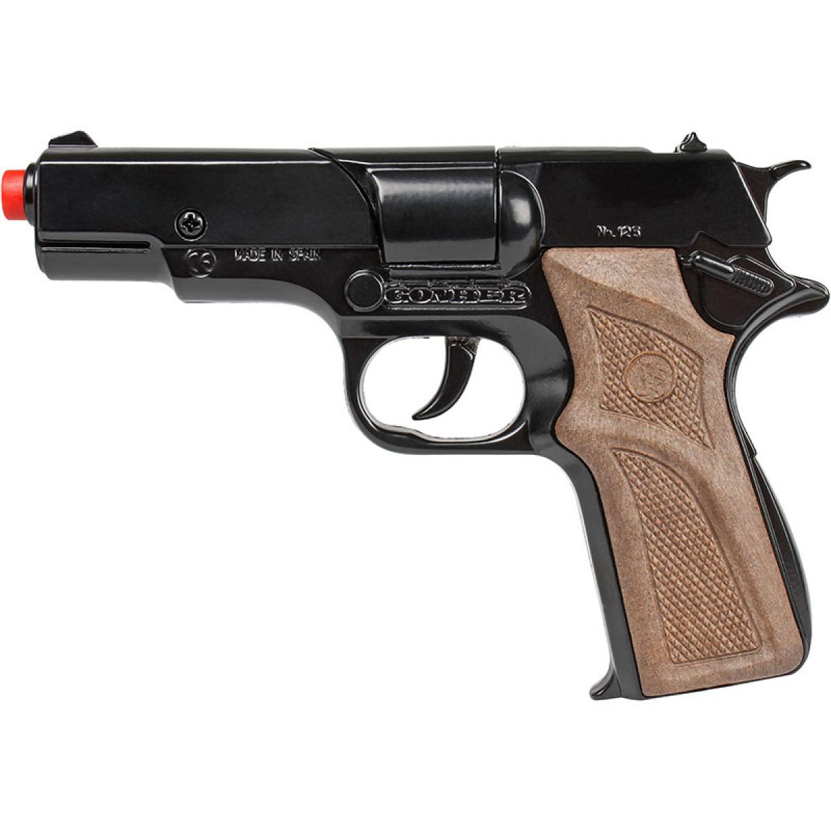 Pistolet 8 coups en métal Police Gonher 17cm