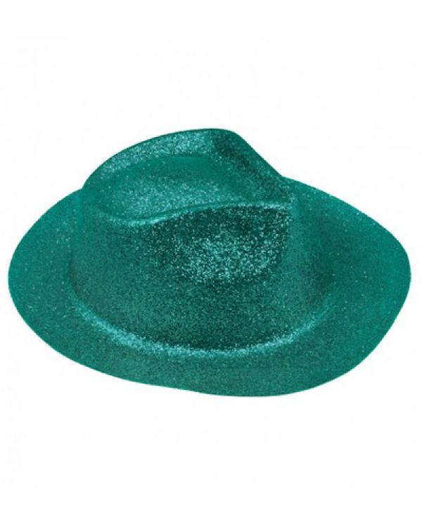 Borsalino paillettes couleur bleu clair