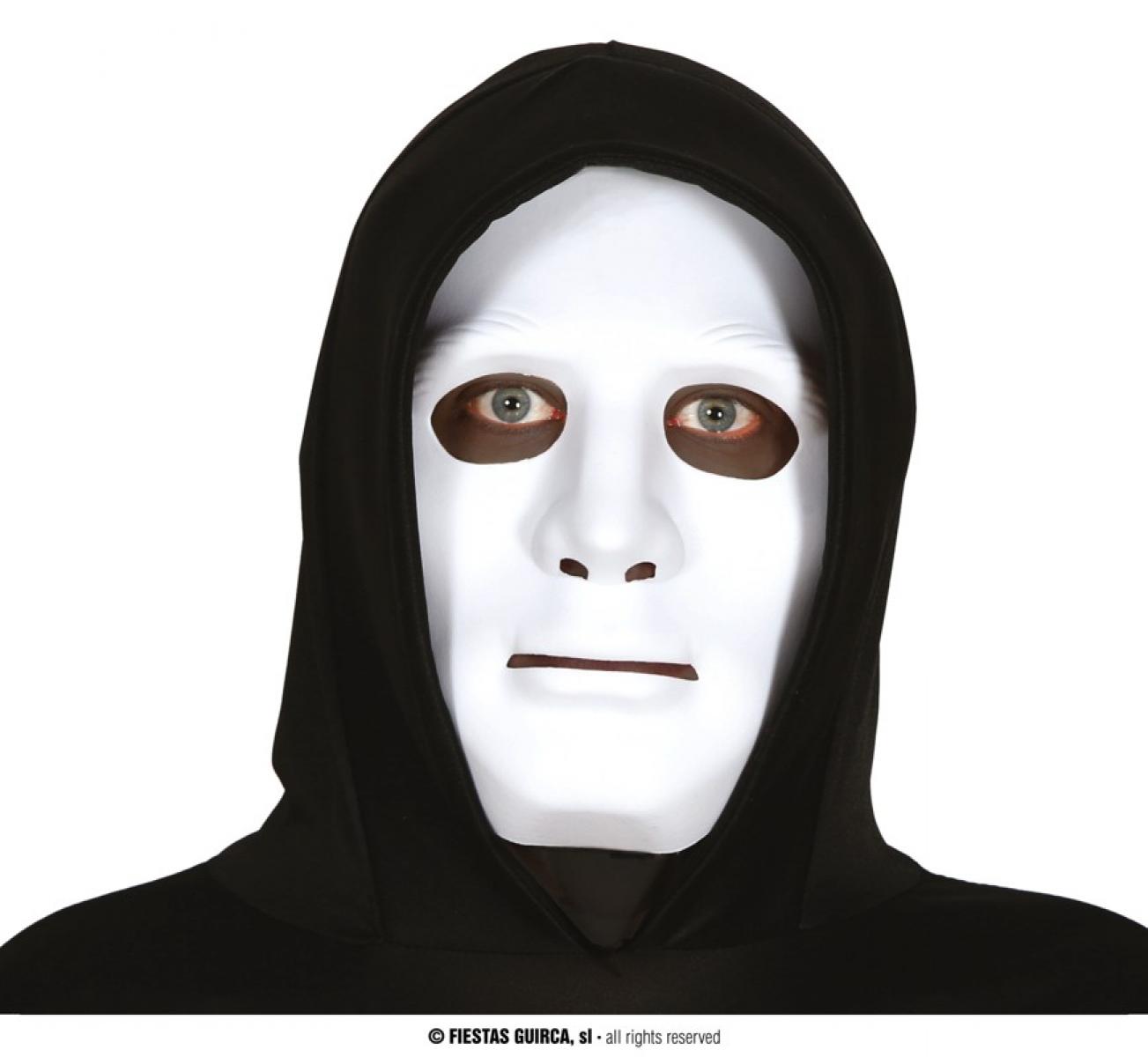 Masque blanc rigide