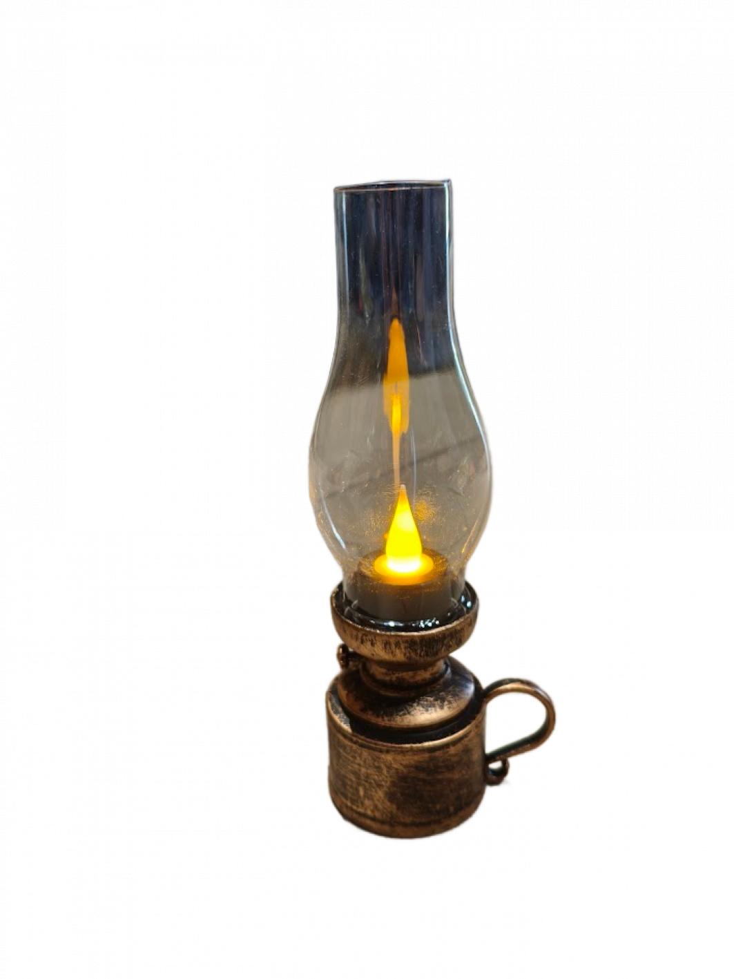 Lanterne lampe à huile lumineuse LED 18cm