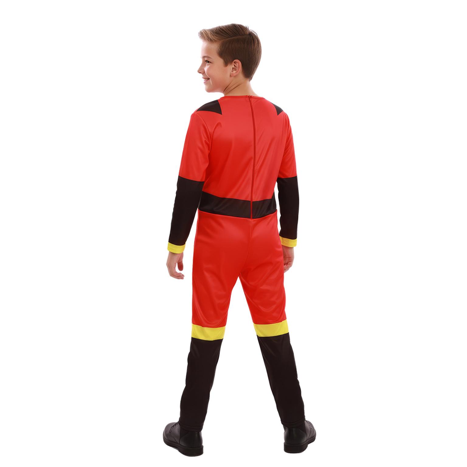 Super-héros famille indestructible rouge enfant mixte taille 3/4 ans