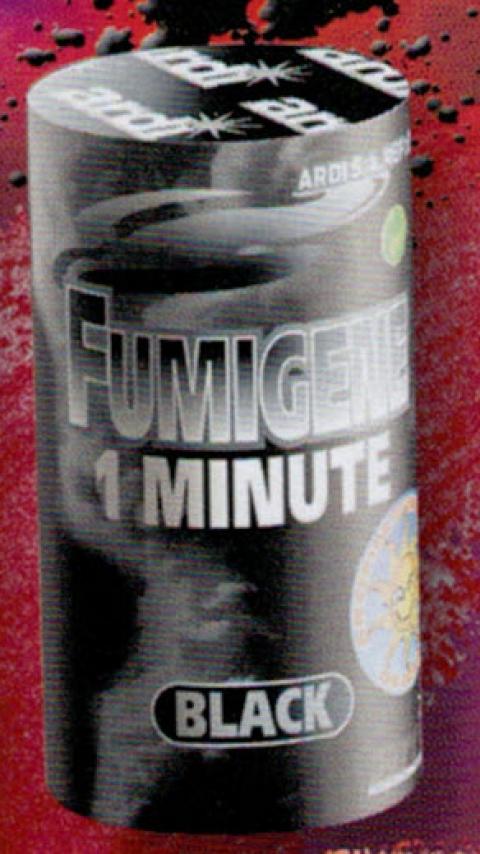 Fumigène noir 1 minute à poser pas cher