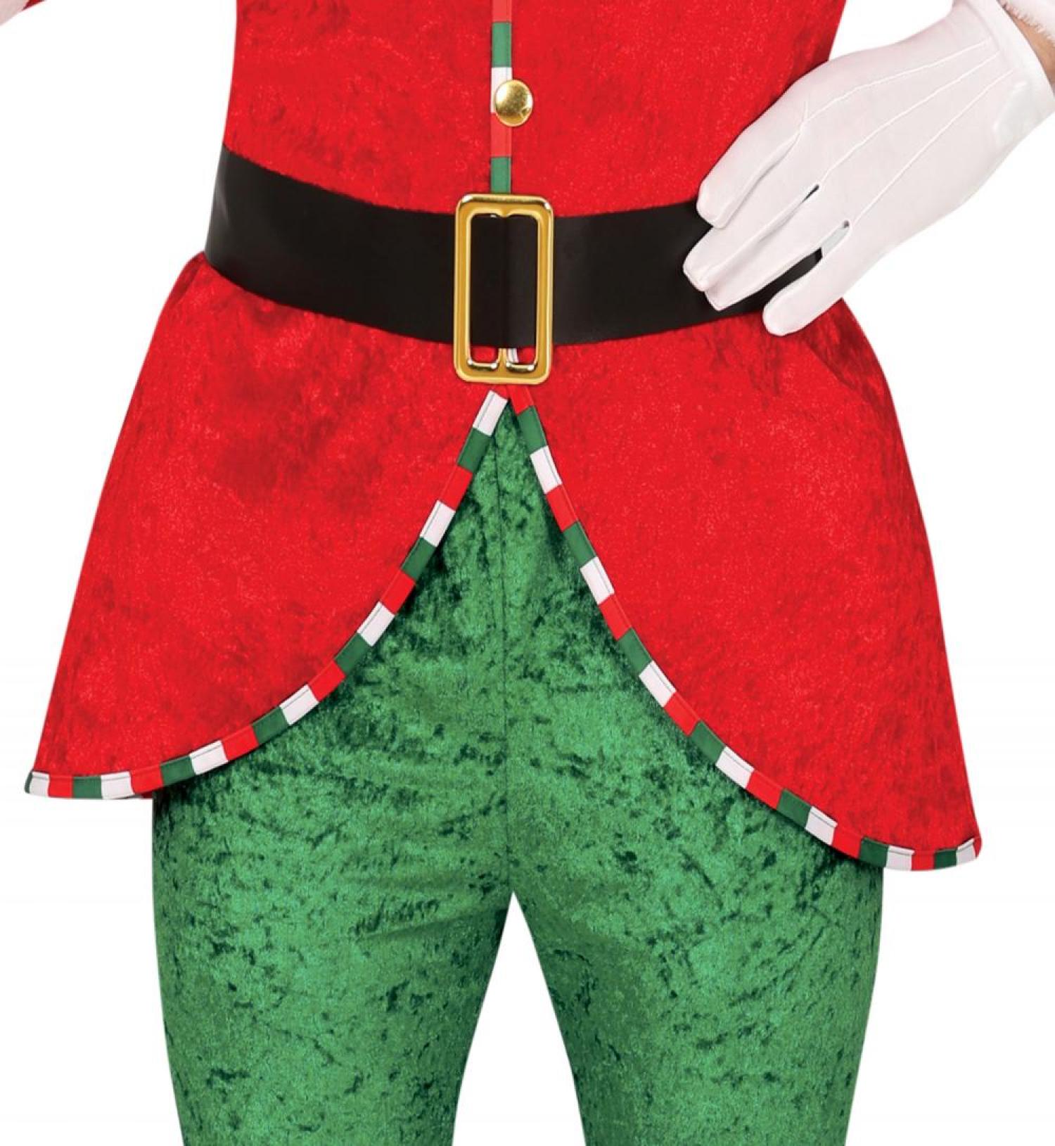 Lutin du Père Noël en velours et fourrure taille M