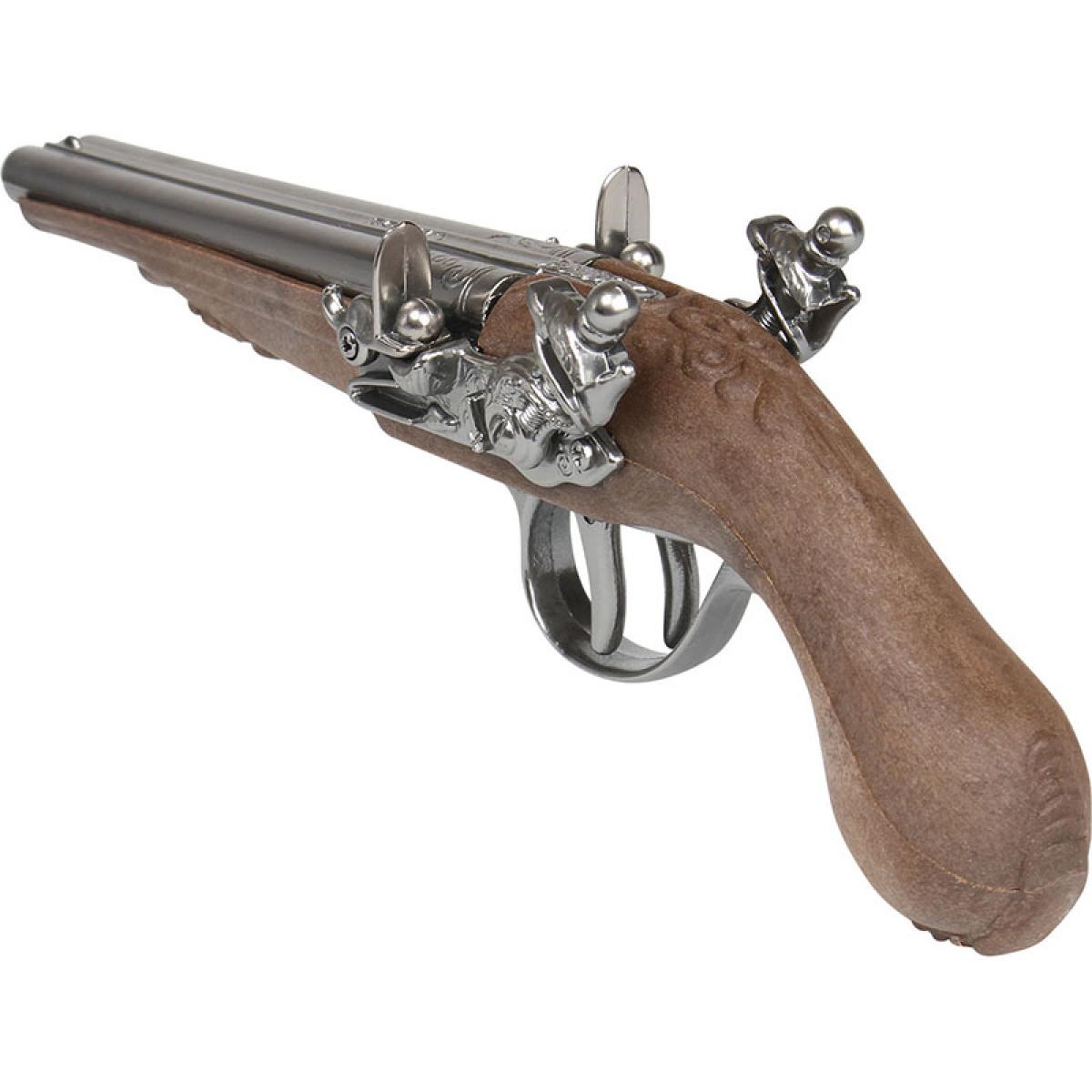 Pistolet de pirate en métal 23cm réaliste Gonher