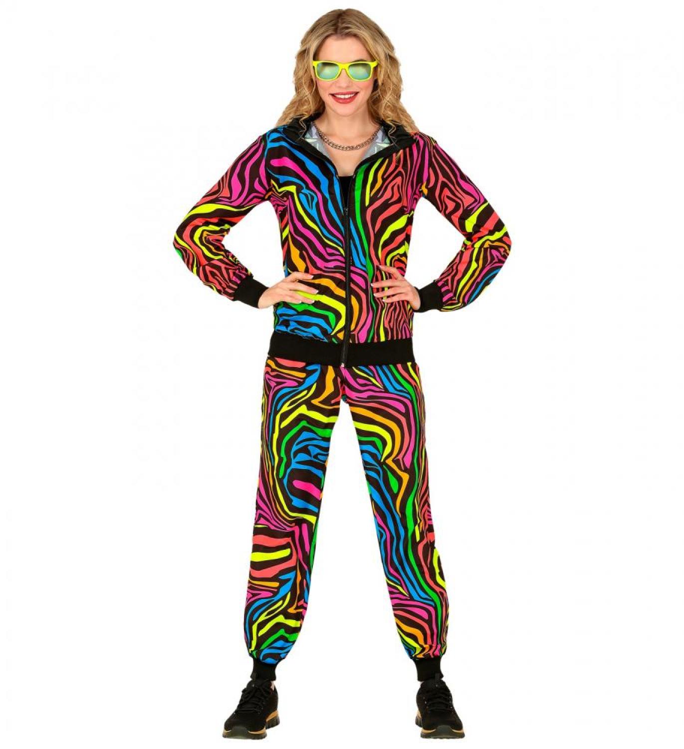Jogging fashion fluo psychédélique taille S