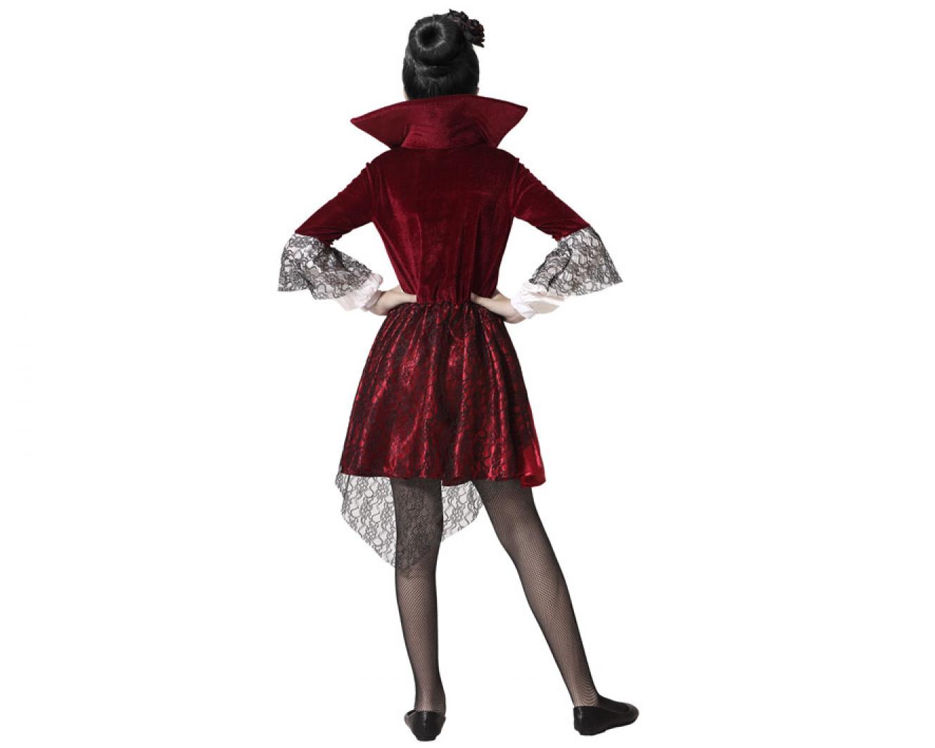 Vampiresse rouge courte taille 7/9 ans