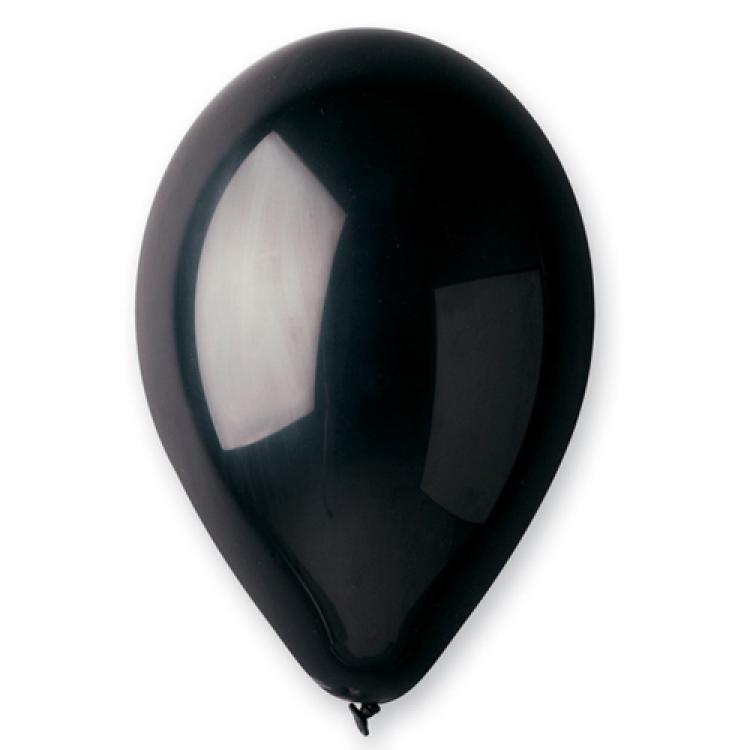 100 ballons latex 28cm noir