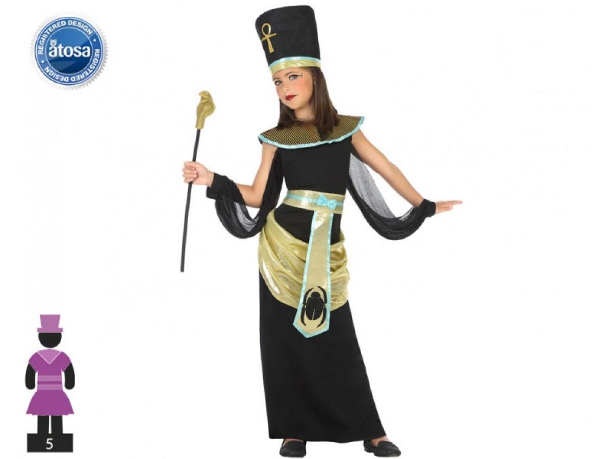 Egyptienne noir et or taille 7/9 ans