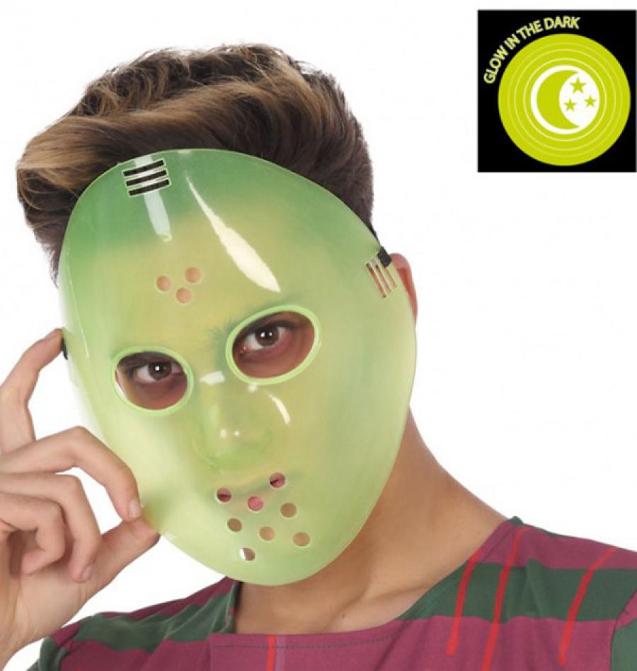 Masque de hockey phosphorescent