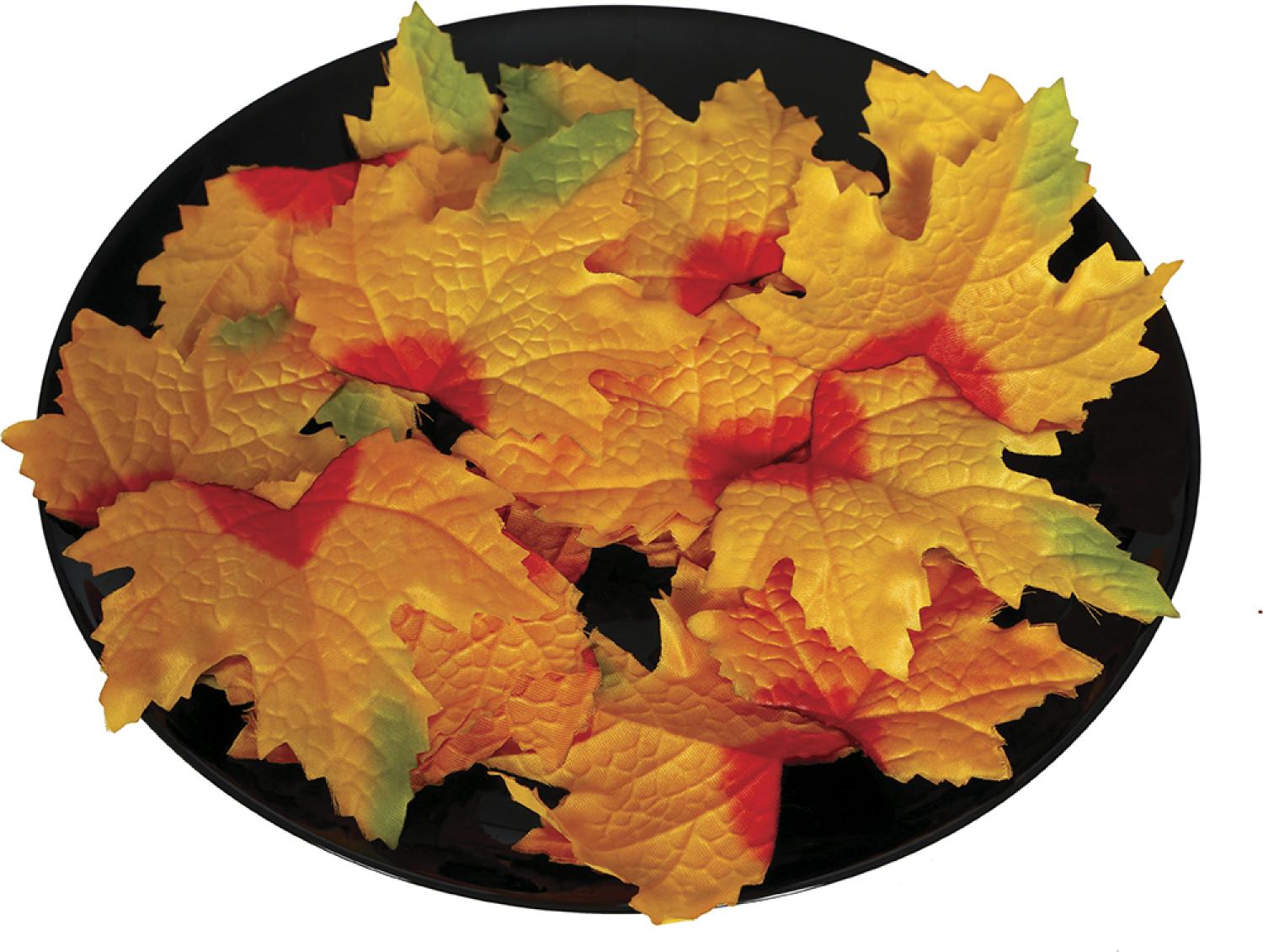 24 feuilles de citrouille 9-10 cm pour décoration Halloween