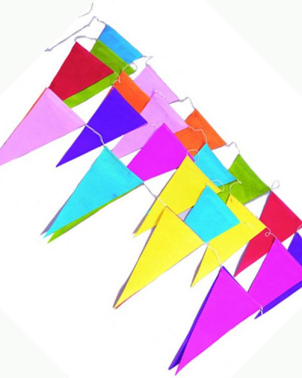 Banderole guirlande papier 10m pointes