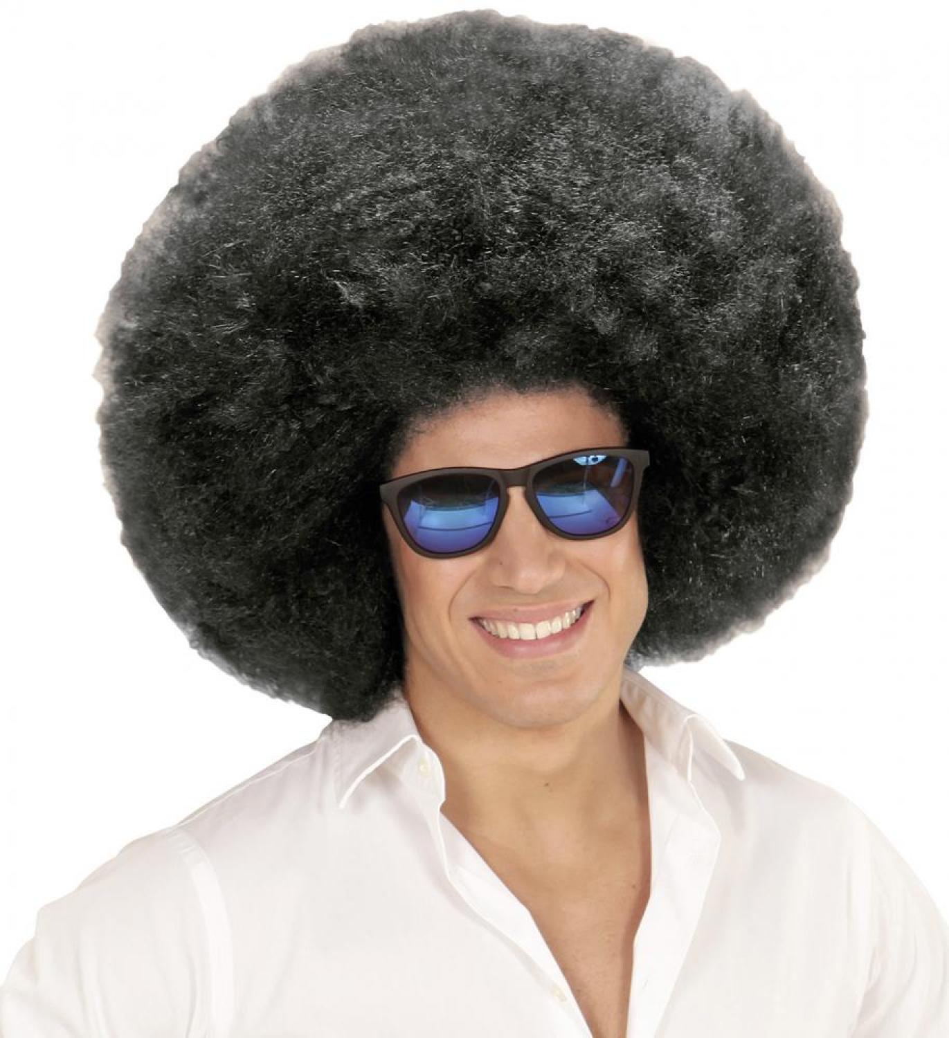 Perruque afro géante noire