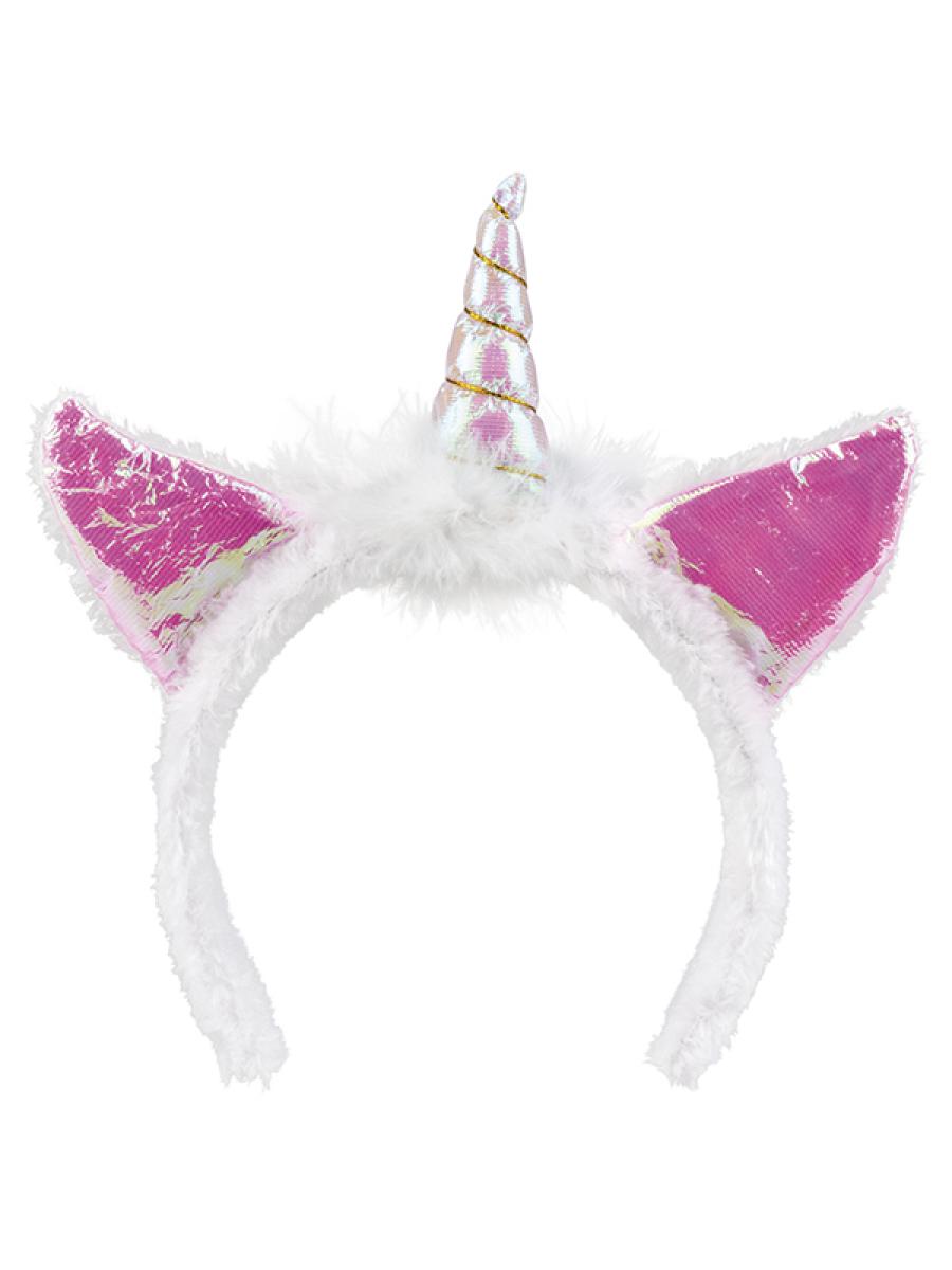Serre tête Licorne rose
