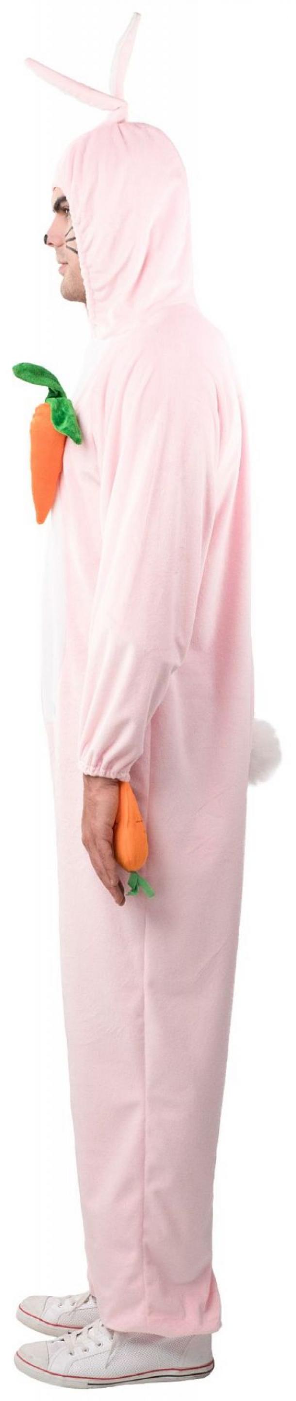 Lapin rose et blanc taille M/L