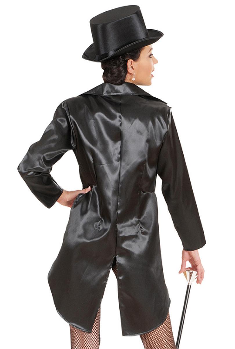 Frac femme satiné noir taille M