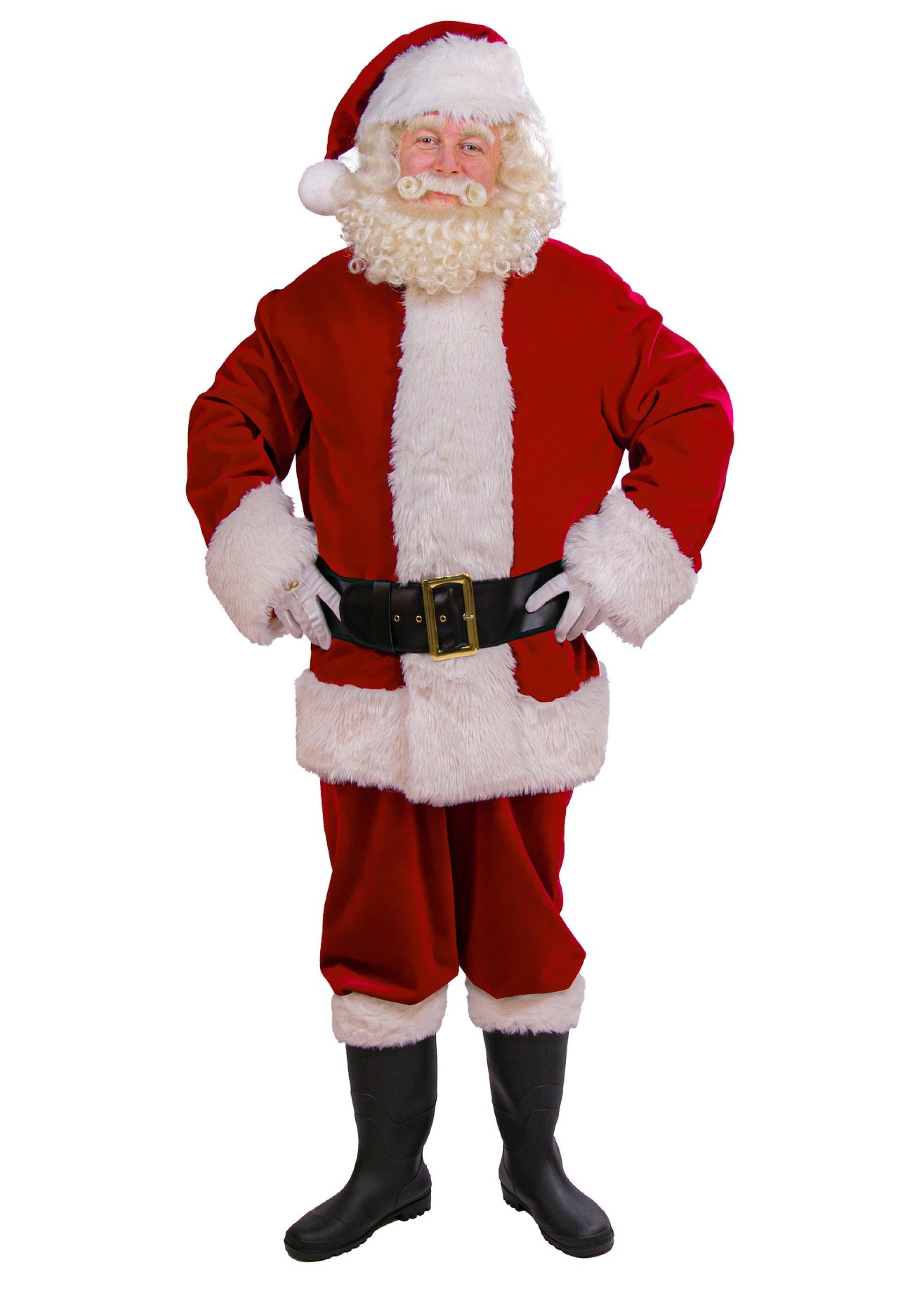 Costume Père Noël luxe haut gamme taille XXL