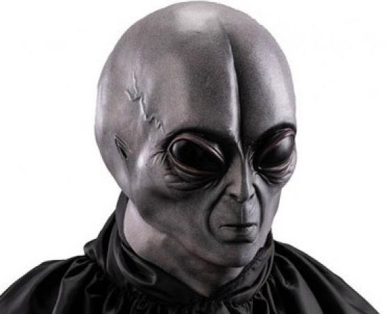 Masque latex alien gris