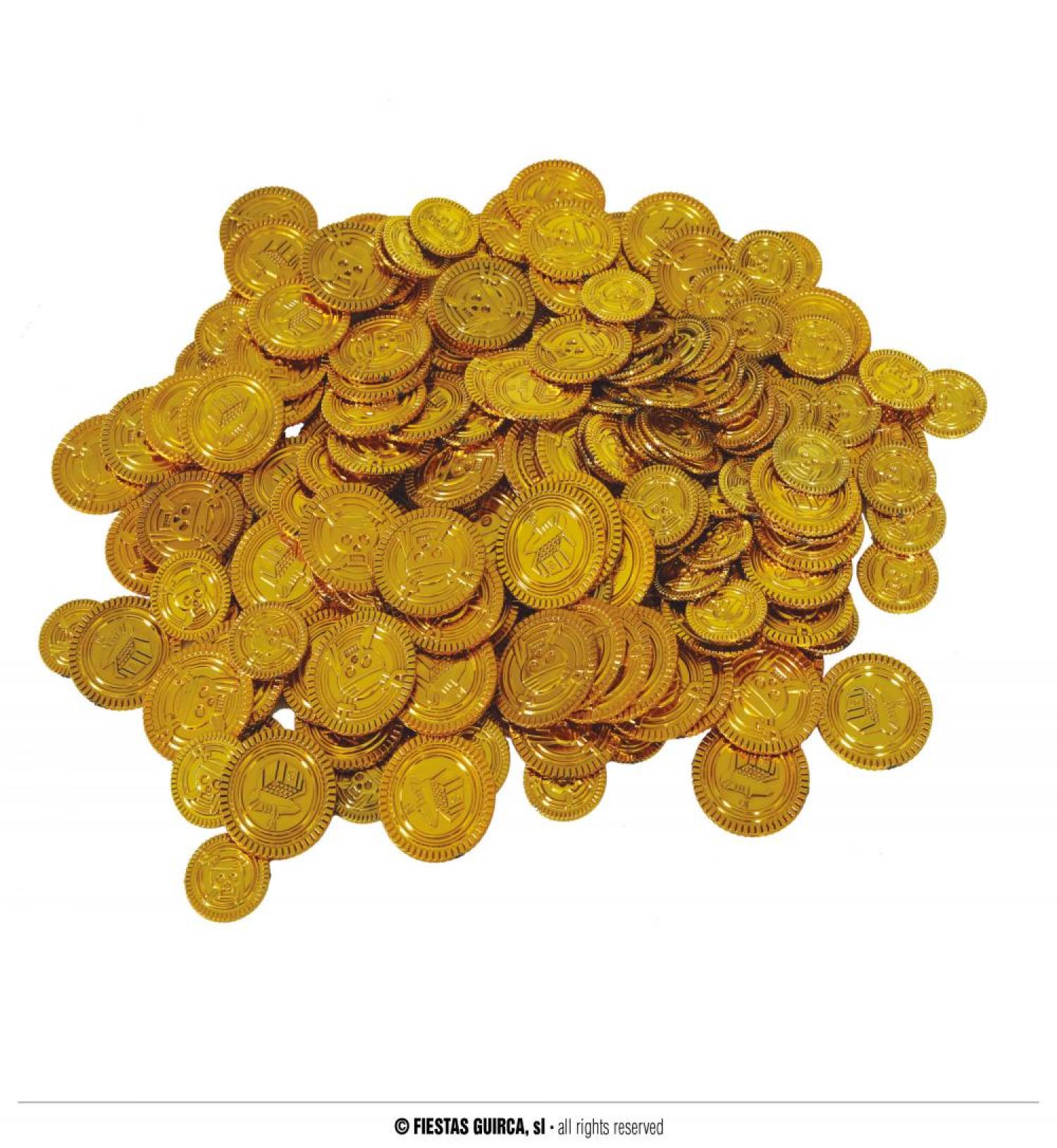 Sachet de 25 pièces or plastique