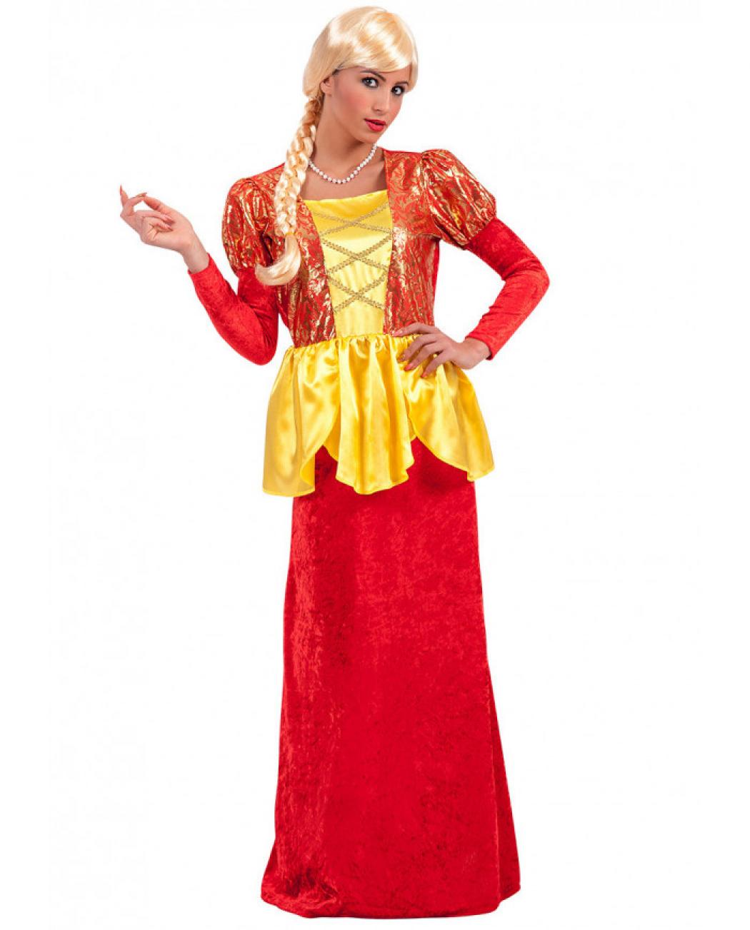 Robe marquise rouge et dorée taille M/L