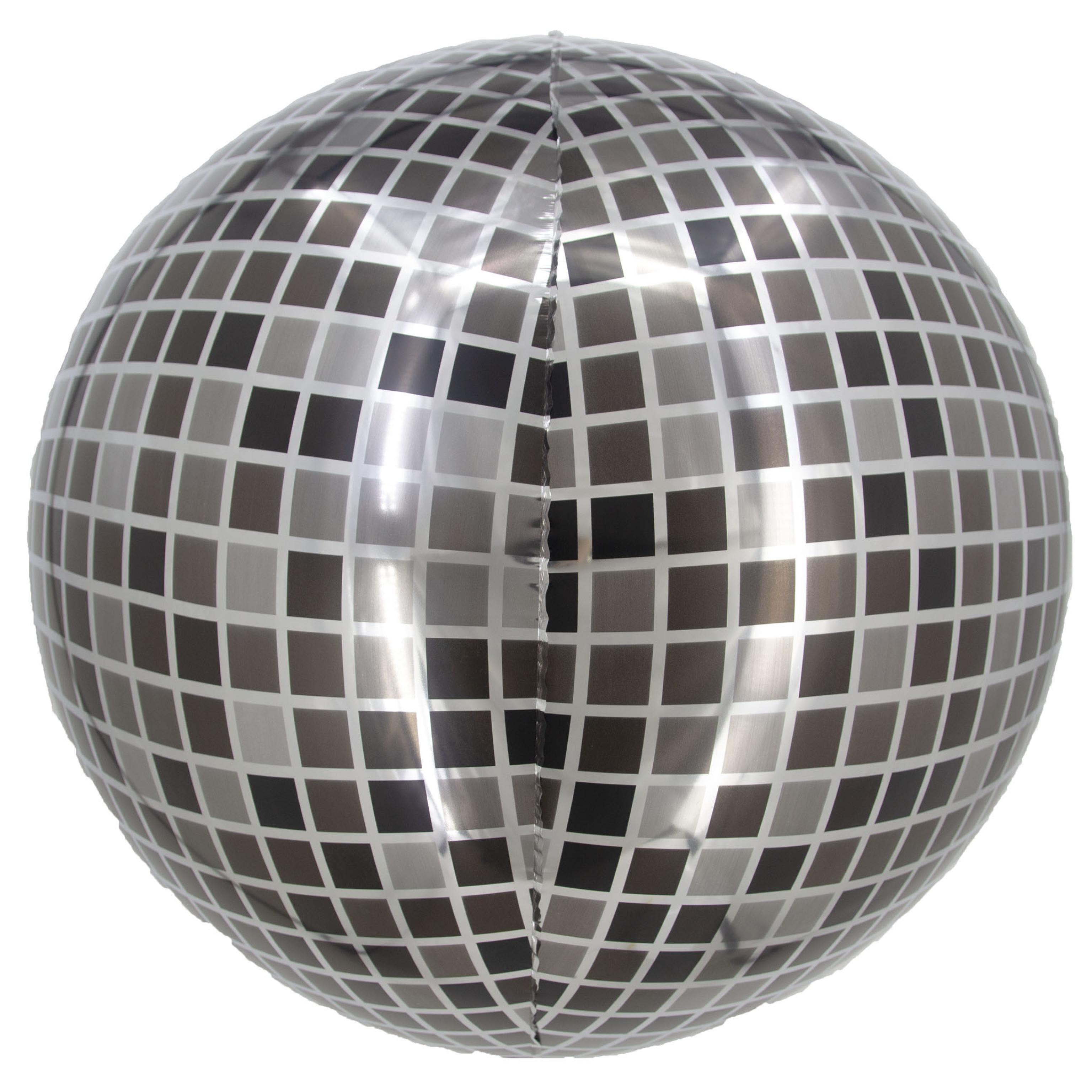Ballon mylar Boule à facettes sphérique 55x46cm